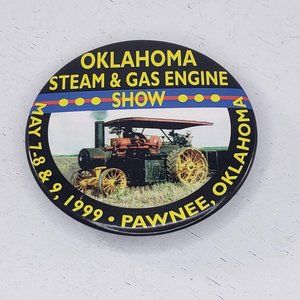 Oklahoma Steam Gas Engine Show 1999 Button Pin Pawnee